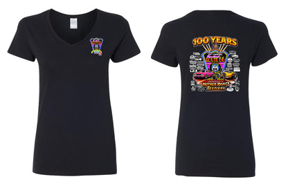25TH ANNUAL ROUTE 66 MOTHER ROAD FESTIVAL 2026 WOMENS V-NECK T-SHIRT (P.5V00L)