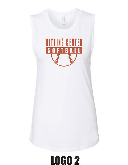 HITTING CENTER SOFTBALL BELLA + CANVAS - Women's Jersey Muscle Tank - (P.6003)