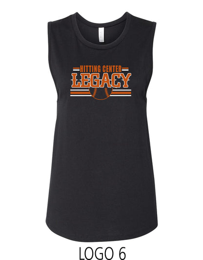 Hitting Center Legacy Softball BELLA + CANVAS - Women's Jersey Muscle Tank - (P.6003)