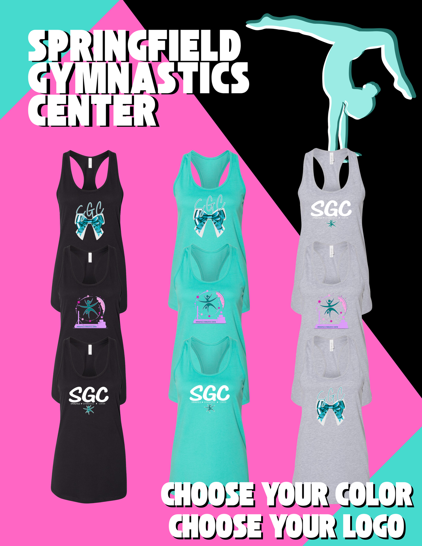 SPRINGFIELD GYMNASTICS CENTER BELLA + CANVAS - Women's Racerback Tank - (P.6008)