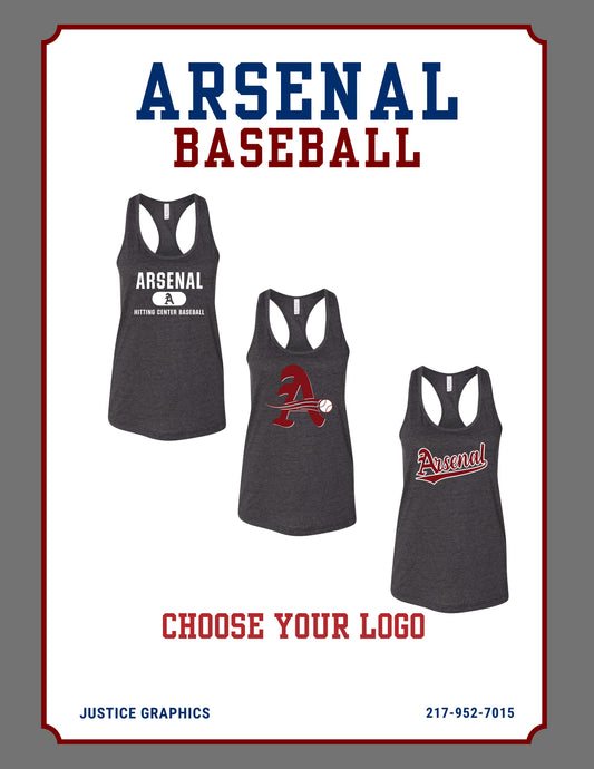 Arsenal Baseball BELLA + CANVAS - Women's Racerback Tank - (P.6008)