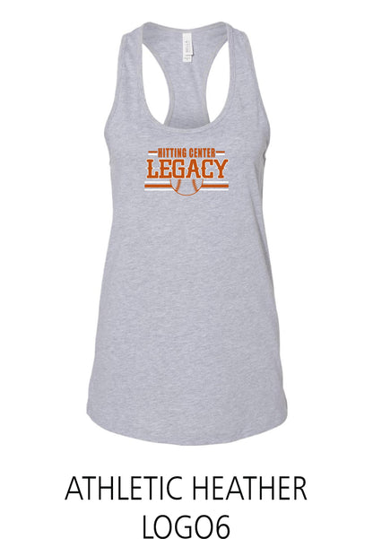 Hitting Center Legacy Softball BELLA + CANVAS - Women's Racerback Tank - (P.6008)