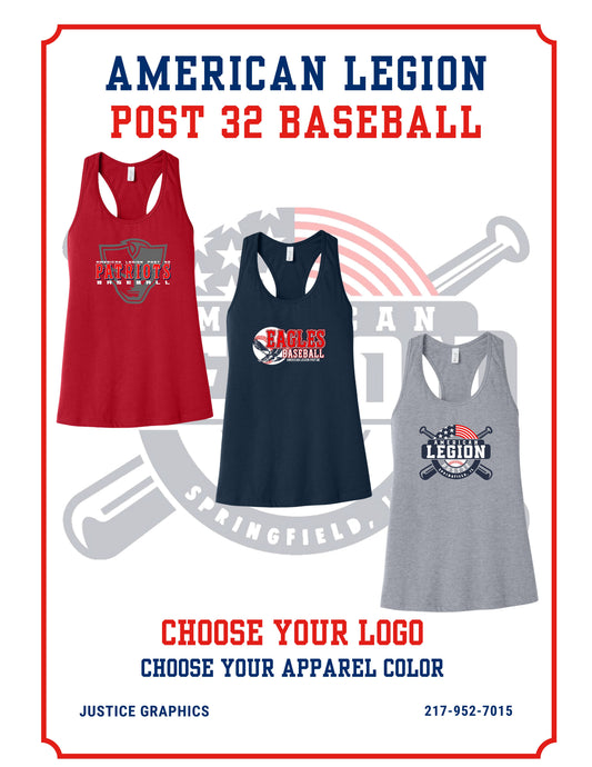 American Legion Post 32 Baseball BELLA + CANVAS - Women's Racerback Tank - (P.6008)