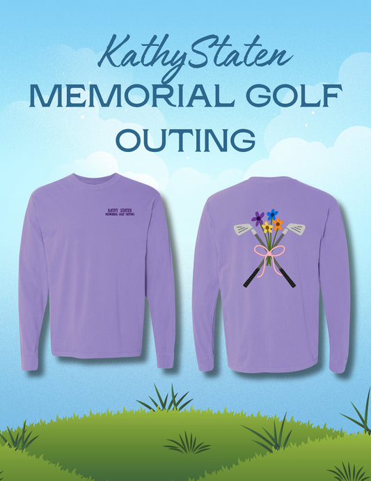 Kathy Staten Memorial Golf Outing Comfort Colors - Garment-Dyed Heavyweight Long Sleeve T-Shirt (P.6014)