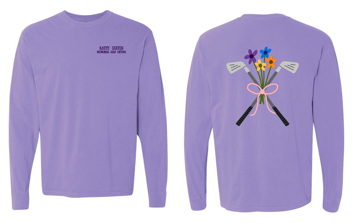 Kathy Staten Memorial Golf Outing Comfort Colors - Garment-Dyed Heavyweight Long Sleeve T-Shirt (P.6014)