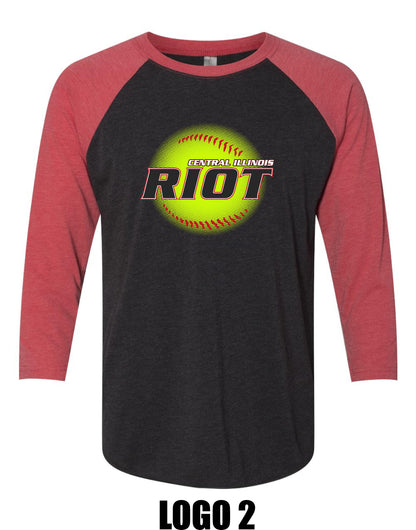 RIOT SOFTBALL UNISEX RAGLAN (P.6051)
