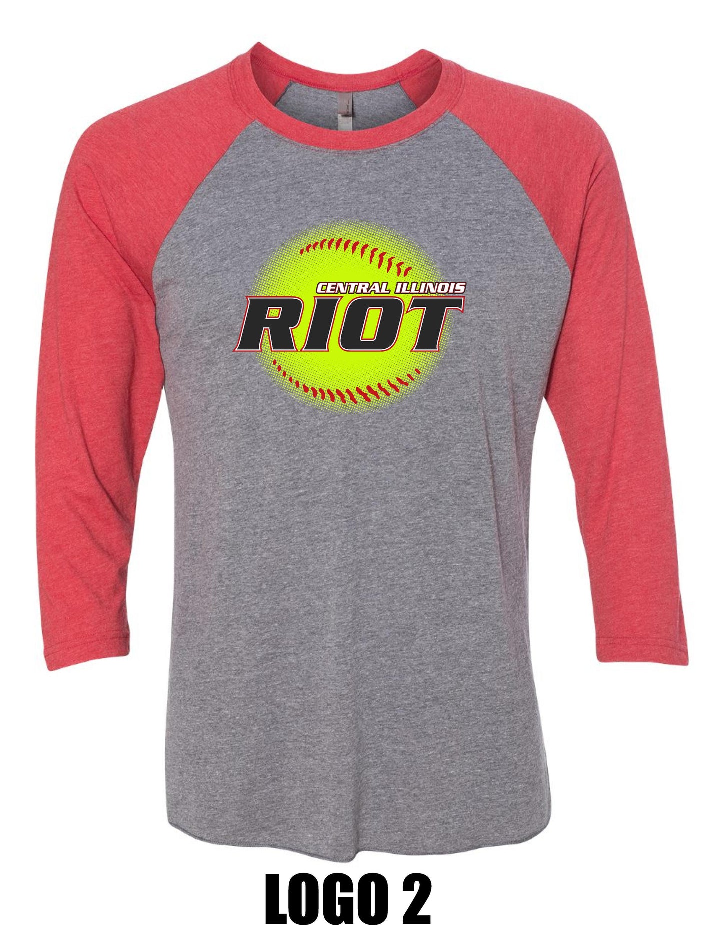 RIOT SOFTBALL UNISEX RAGLAN (P.6051)