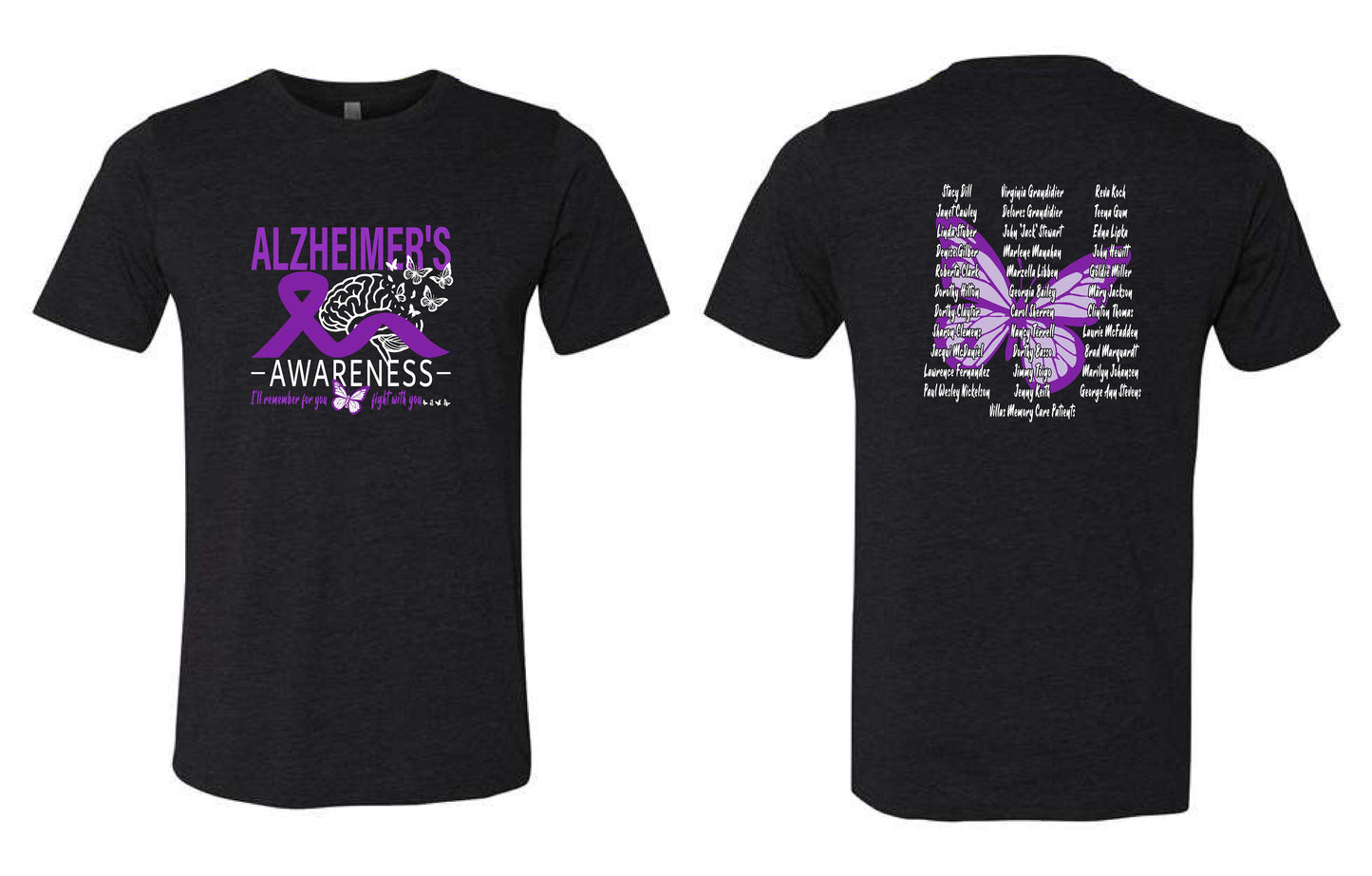 Alzheimer's Disease Awareness Tribute Unisex Next Level T-Shirt (P.6200)