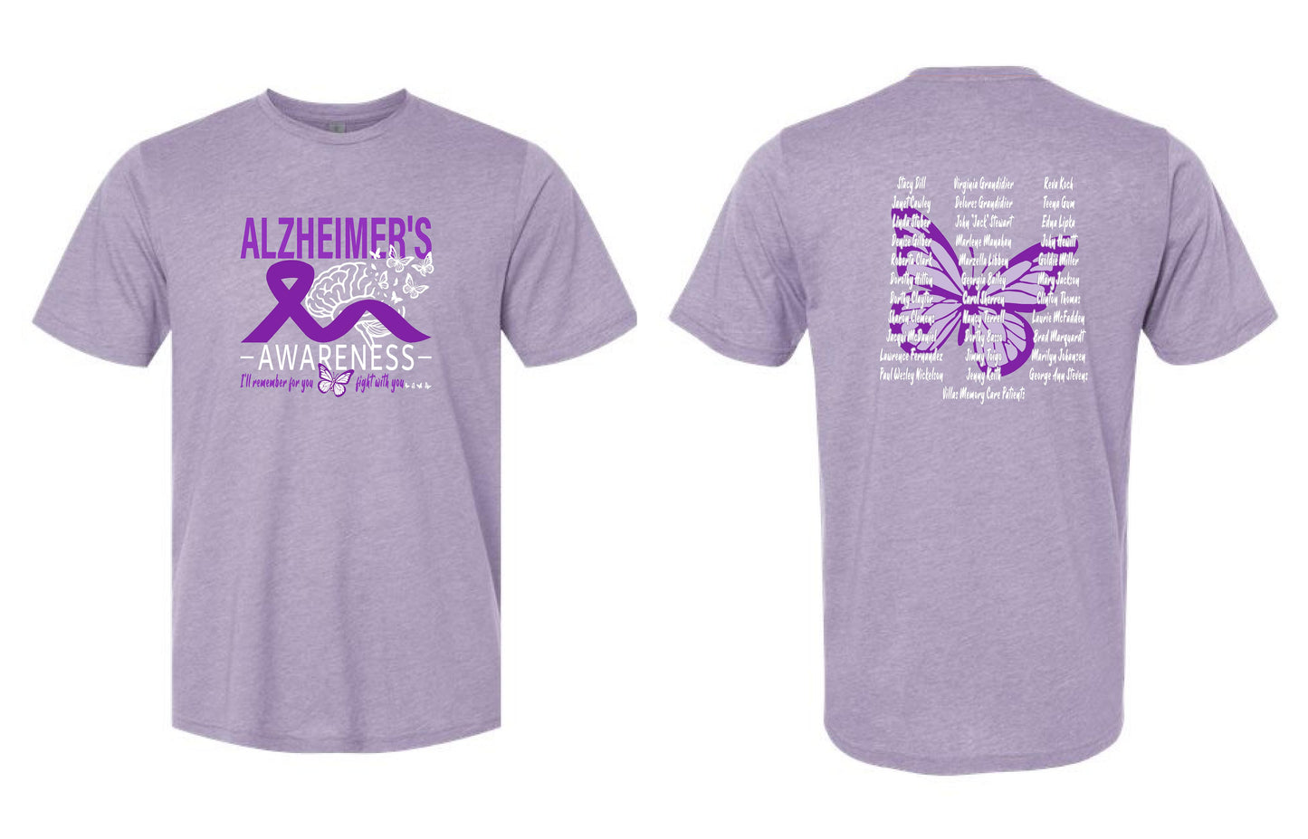 Alzheimer's Disease Awareness Tribute Unisex Next Level T-Shirt (P.6200)