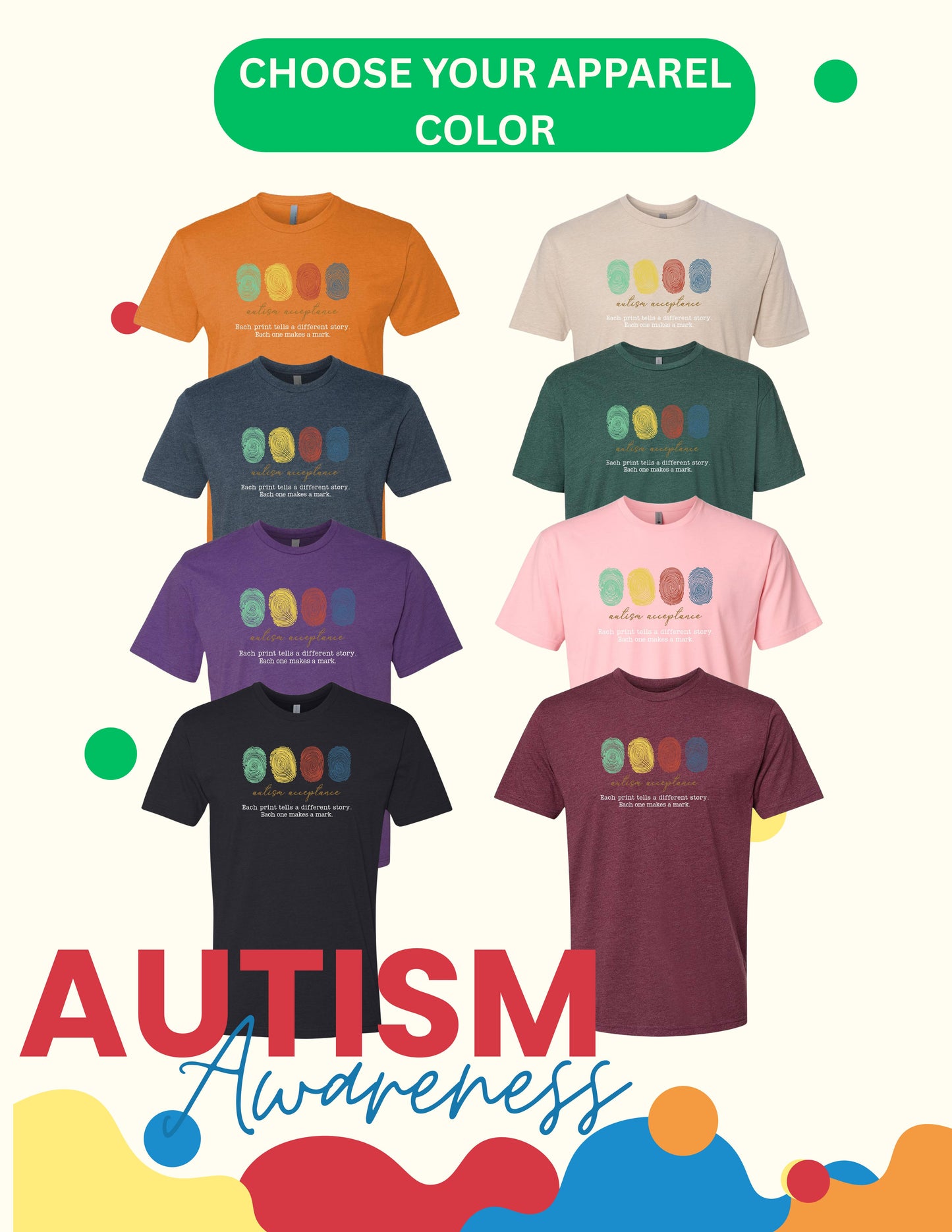 Autism Acceptance Unisex Next Level - CVC T-Shirt (P.6210)