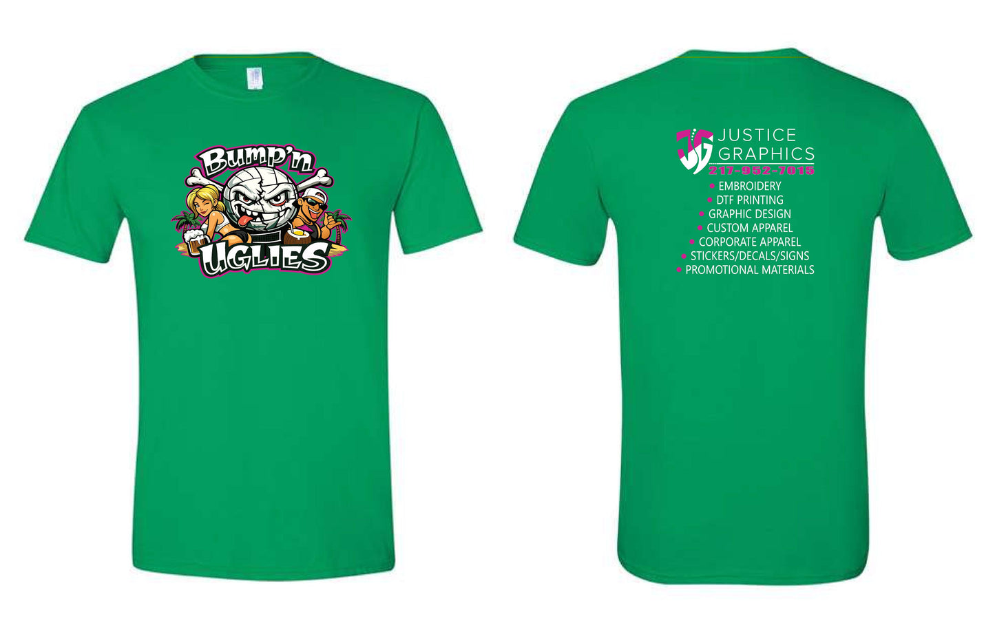 Bump'n Uglies Volleyball Gildan Soft Style T-Shirt (P.64000)