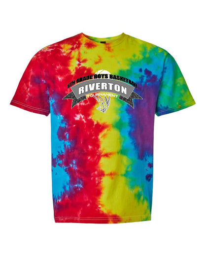 6TH GRADE BOYS BASKETBALL RIVERTON TOURNAMENT SLUSHIE TIE DYE T-SHIRT (P.640VR)