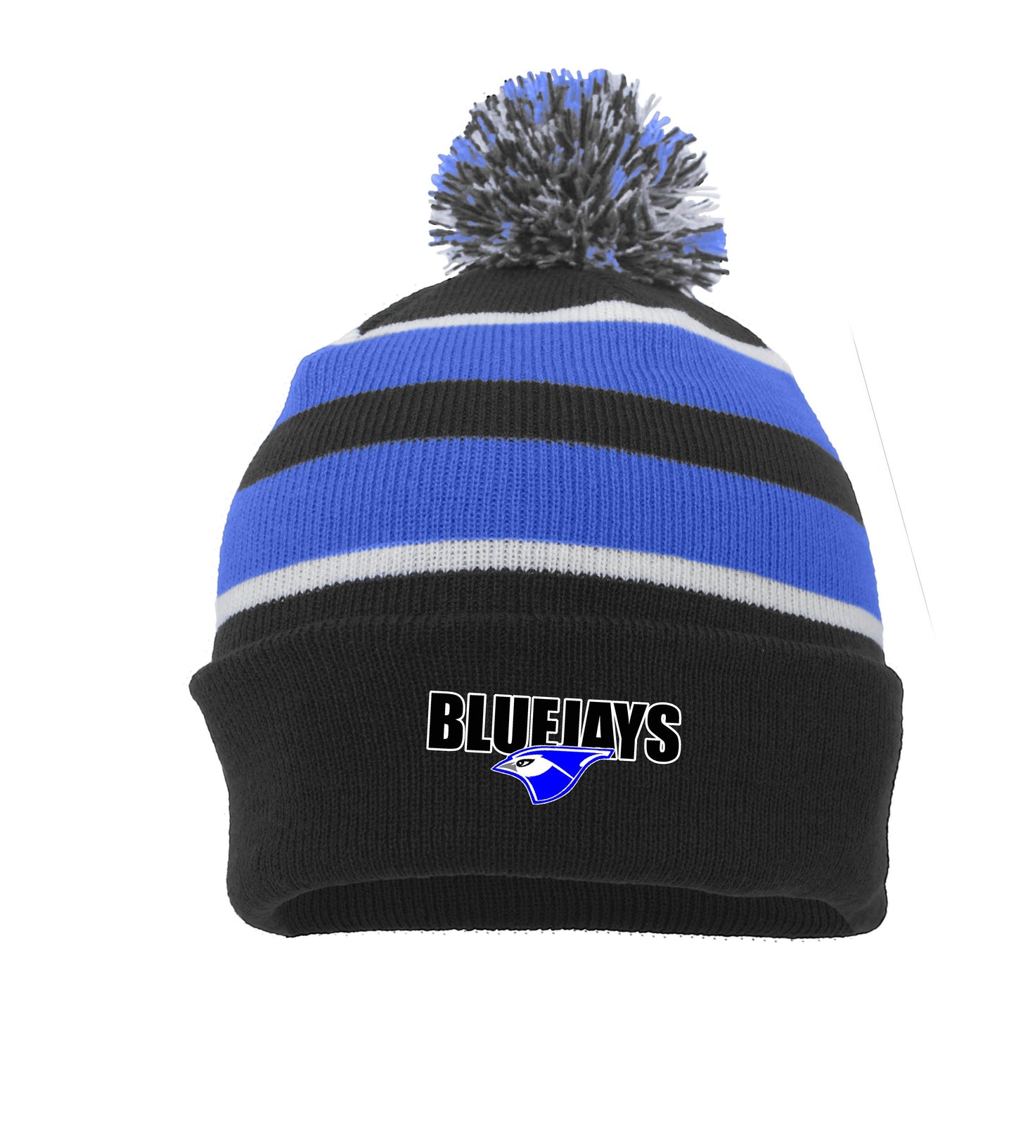 PORTA BLUEJAYS FOLD OVER POM POM BEANIE (E.641K)