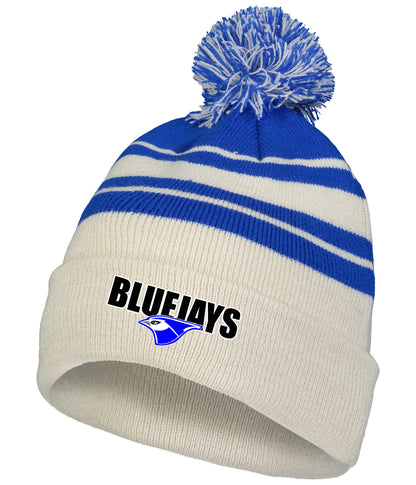 PORTA BLUEJAYS FOLD OVER POM POM BEANIE (E.641K)