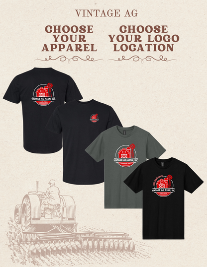 Vintage Ag Association Gildan Unisex Softstyle® Midweight T-Shirt (P.65000)
