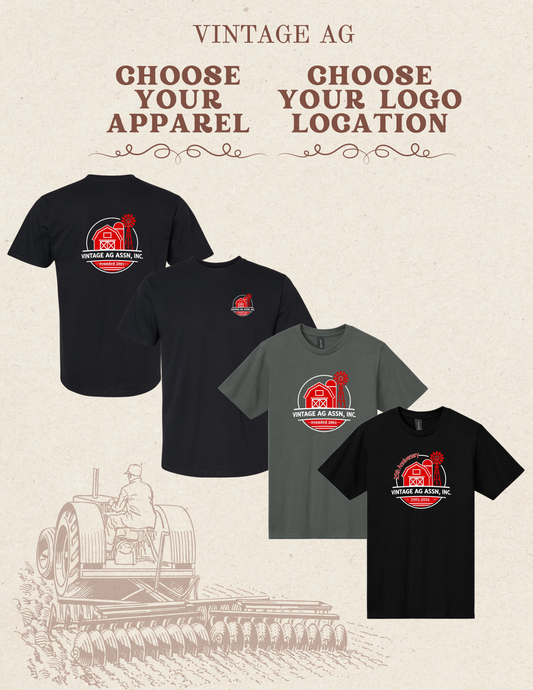 Vintage Ag Association Gildan Unisex Softstyle® Midweight T-Shirt (P.65000)