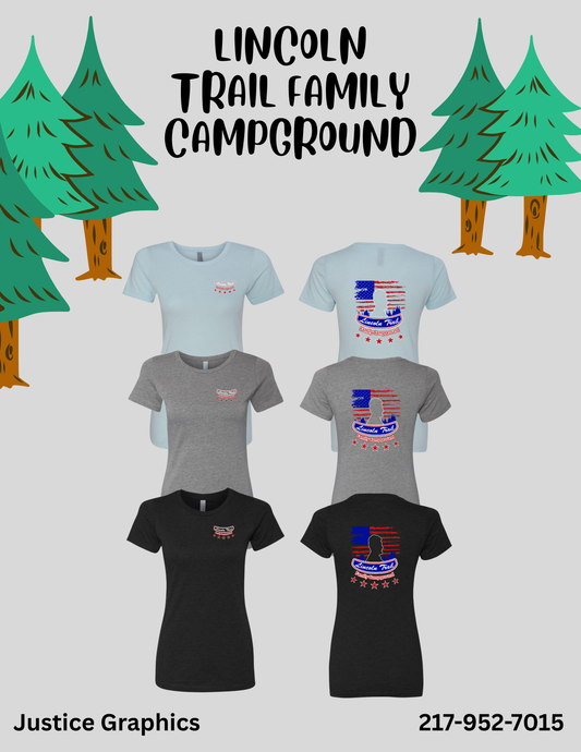 Lincoln Trail Family Campground Next Level Women’s CVC T-Shirt (P.6610)