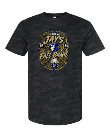 Petersburg Baseball Fall Brawl LAT Unisex Fine Jersey Tee (P.6901)