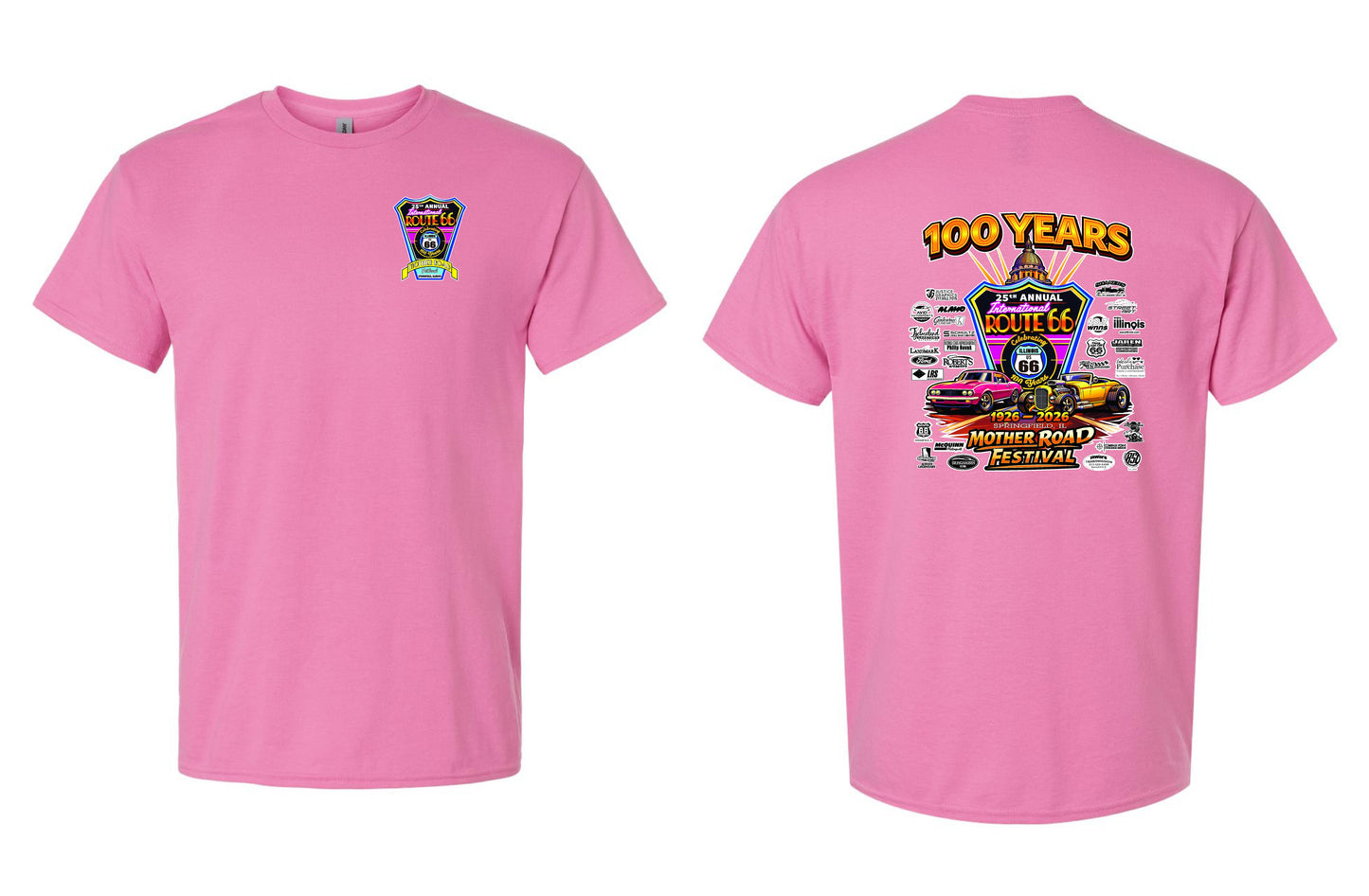 25TH ANNUAL ROUTE 66 MOTHER ROAD FESTIVAL 2026 UNISEX TSHIRT (P.8000)