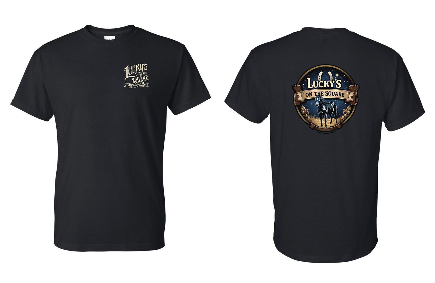 LUCKY'S ON THE SQUARE UNISEX TSHIRT (P.8000)