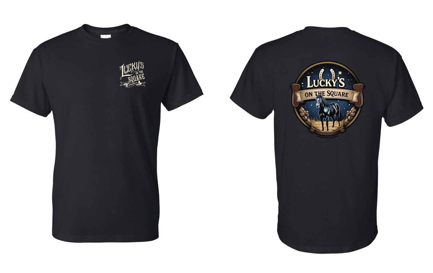 LUCKY'S ON THE SQUARE UNISEX TSHIRT (P.8000)