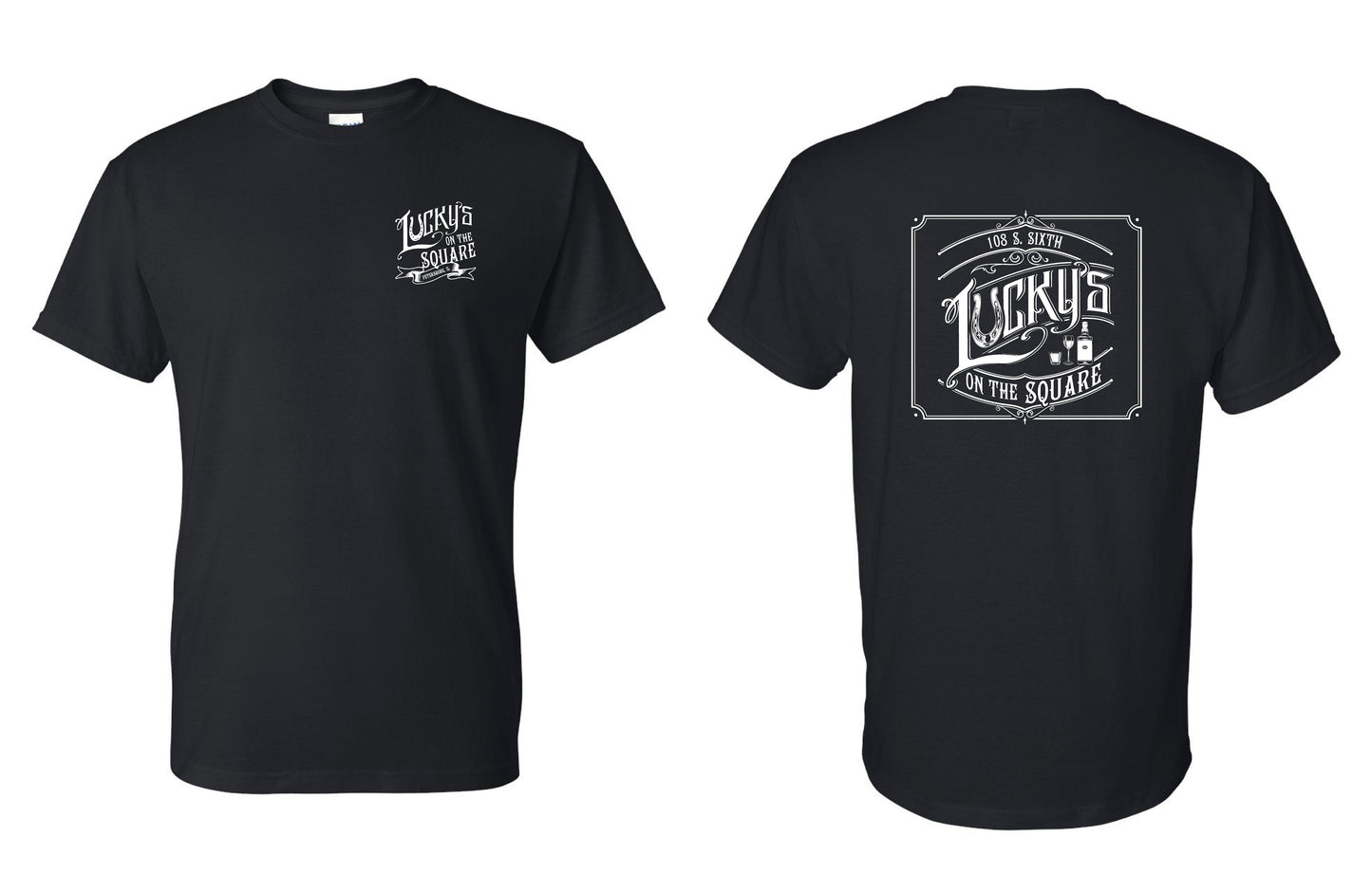 LUCKY'S ON THE SQUARE UNISEX TSHIRT (P.8000)