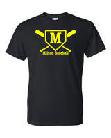 Milton Baseball Short Sleeve Unisex Tee (8000, 8000B)