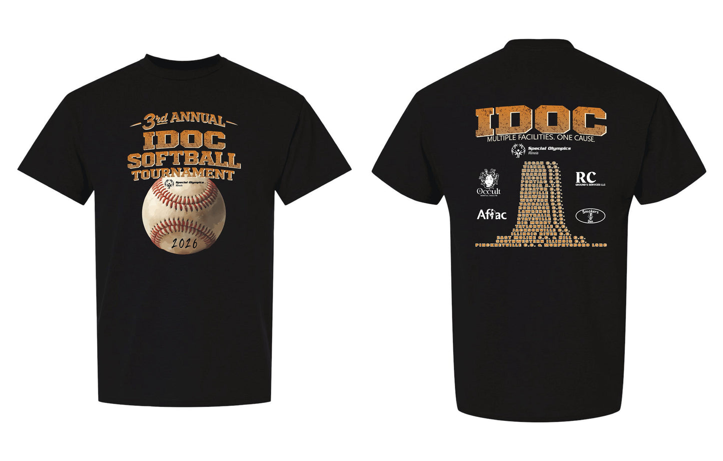 3rd Annual IDOC Softball Tournament Unisex Gildan T-shirt (P.8000)
