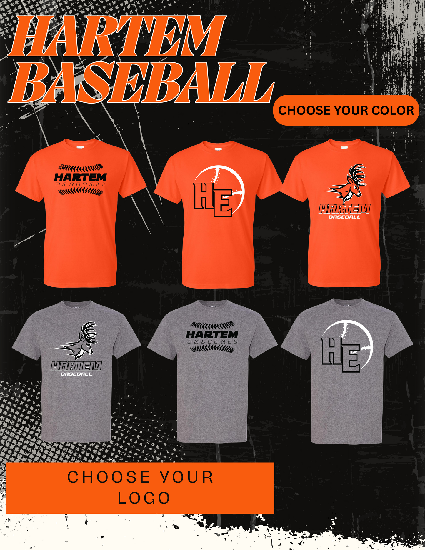 Hartem Baseball UNISEX TSHIRT (P.8000/8000B)