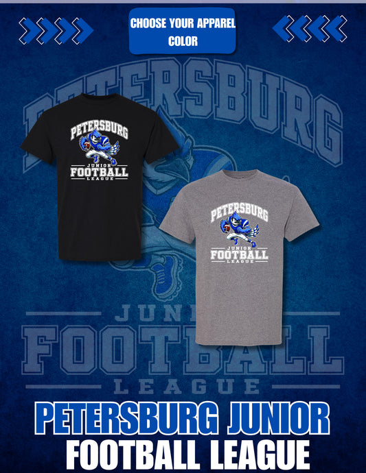 Petersburg Junior Football League Unisex Gildan T-shirt (P.8000)