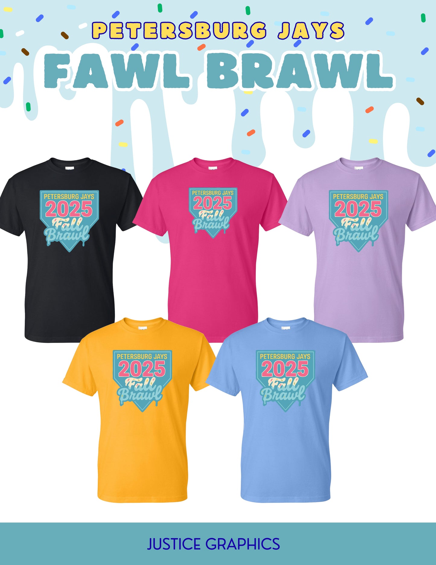 Petersburg Baseball Fall Brawl Unisex TSHIRT (P.8000)