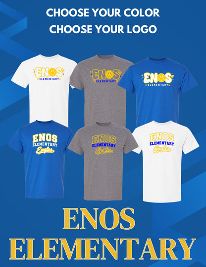 Enos Elementary School Gildan Unisex T-Shirt (P.8000/8000B)