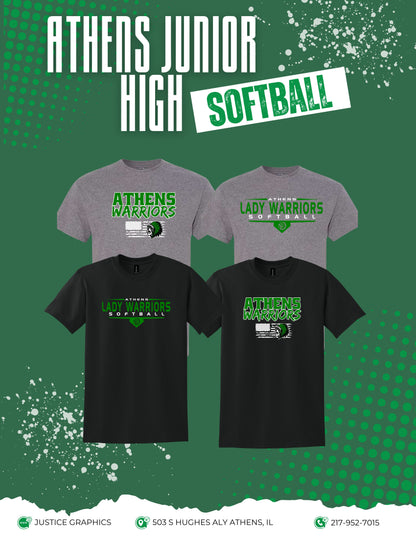 ATHENS JUNIOR HIGH SOFTBALL YOUTH/UNISEX TSHIRT (P.8000/8000B)