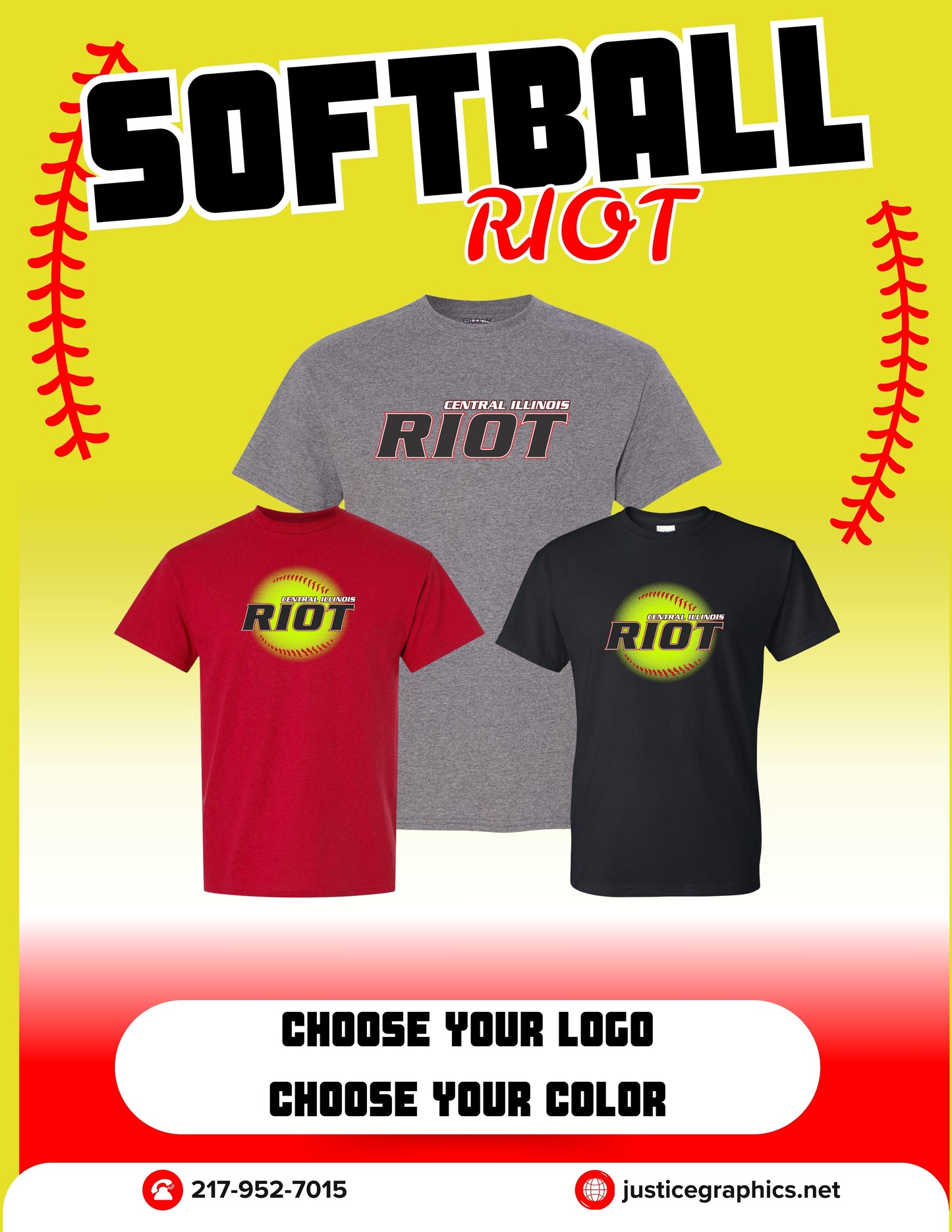 RIOT SOFTBALL UNISEX TSHIRT (8000)