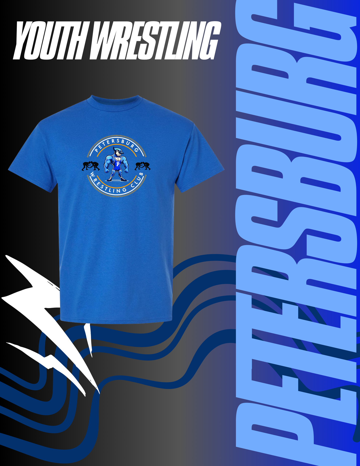 Petersburg Youth Wrestling Unisex TSHIRT (P.8000)