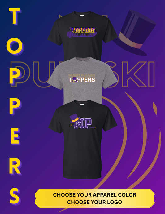 Mount Pulaski Toppers Unisex T-Shirt (P.8000/8000B)