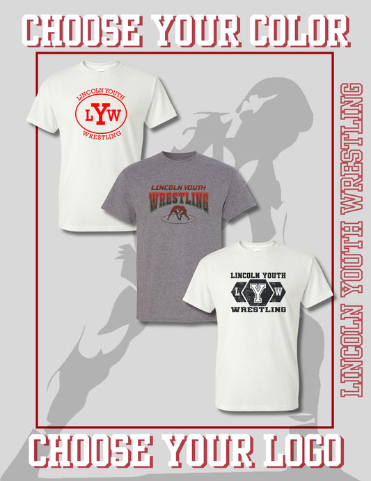 Lincoln Youth Wrestling UNISEX TSHIRT (P.8000/8000B)