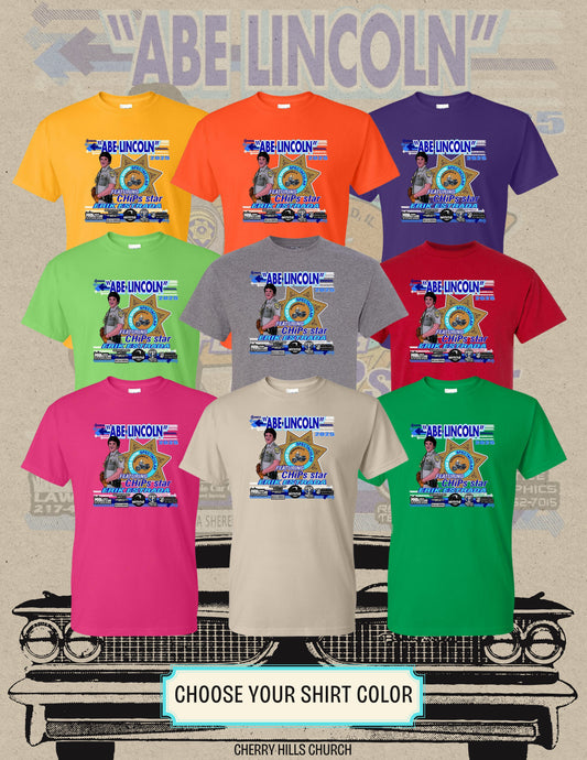 Abe Lincoln Car Show 2025 T-Shirt (P.8000)