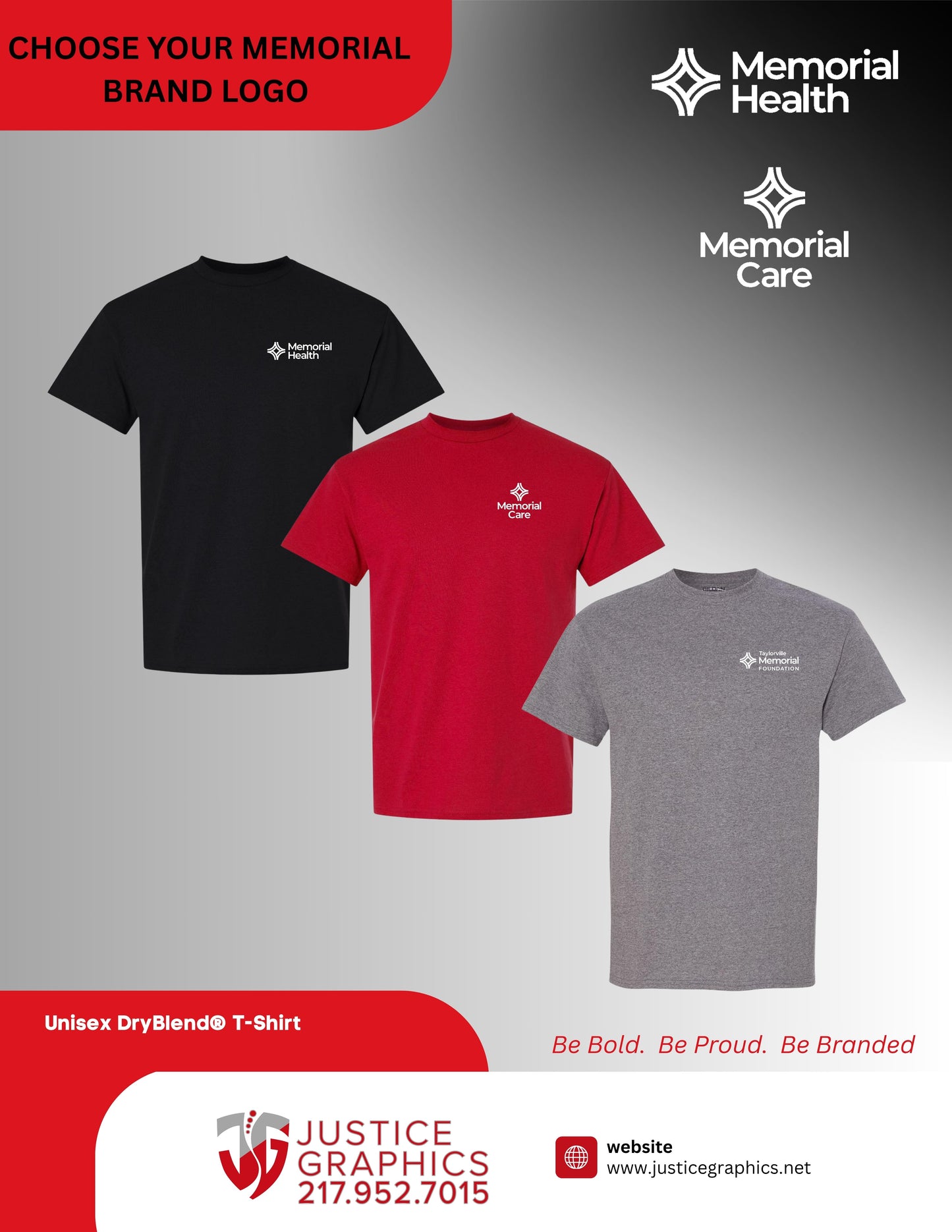 Memorial HEALTH/CARE Unisex T-Shirt (P.8000)