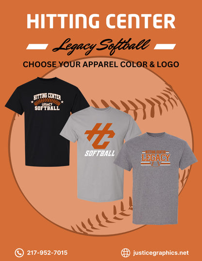 Hitting Center Legacy Softball T-shirt (P.8000)