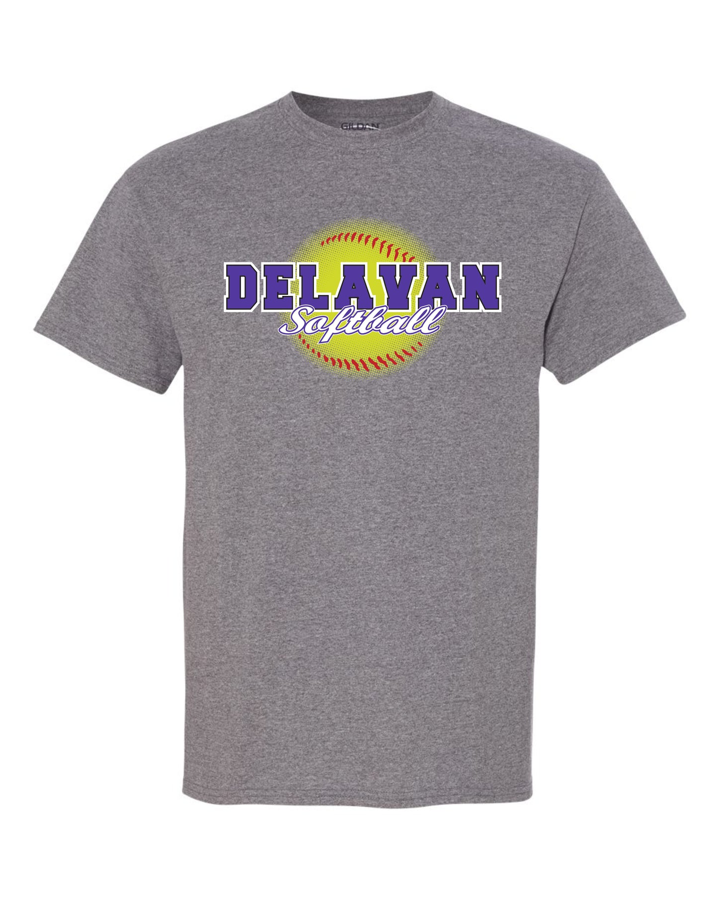 Delavan High School Softball Gildan Unisex T-Shirt (P.8000/8000B)