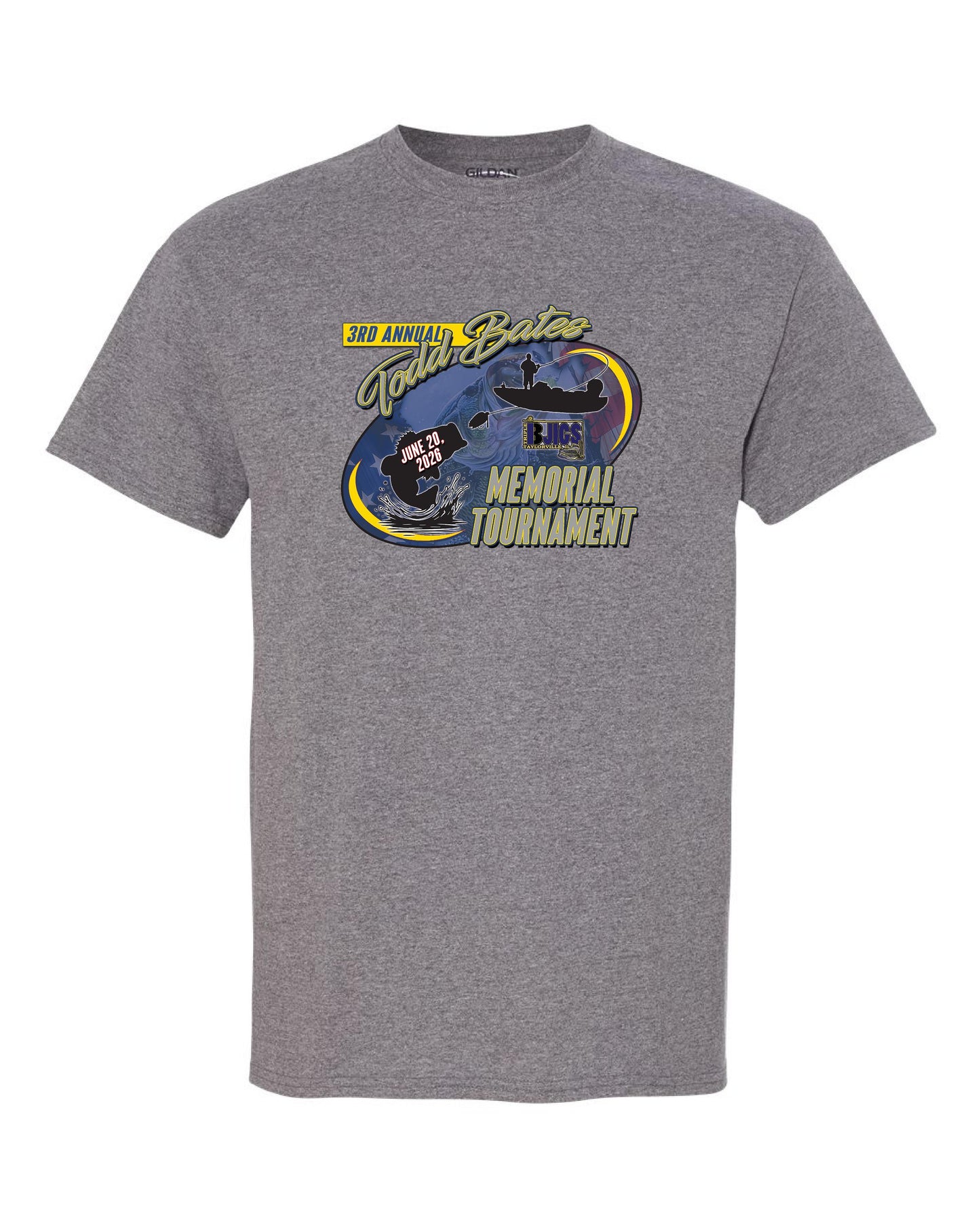 3rd Annual Todd Bates Memorial Tournament Gildan Unisex T-Shirt (P.8000/8000B)