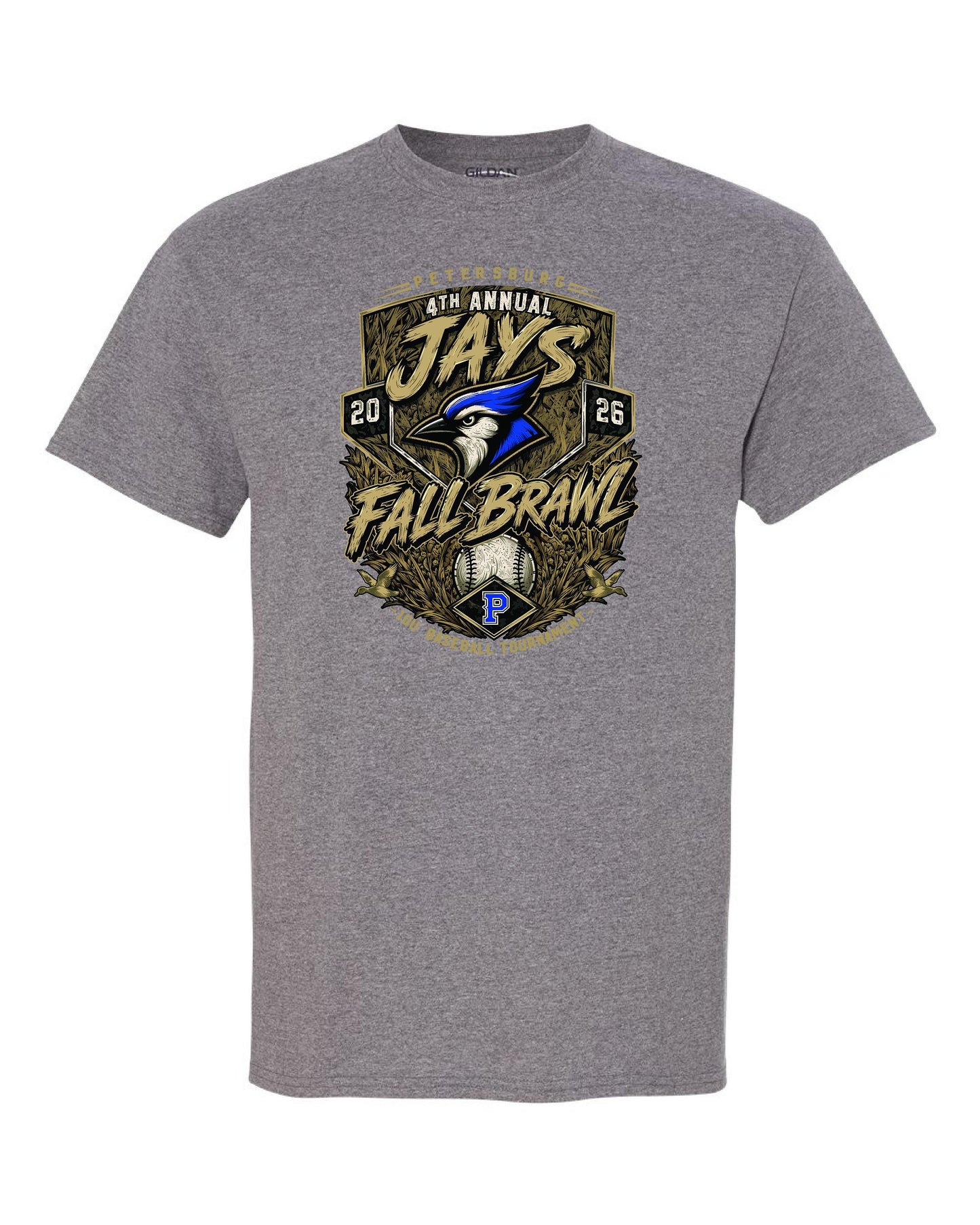 Petersburg Baseball Fall Brawl Unisex TSHIRT (P.8000)