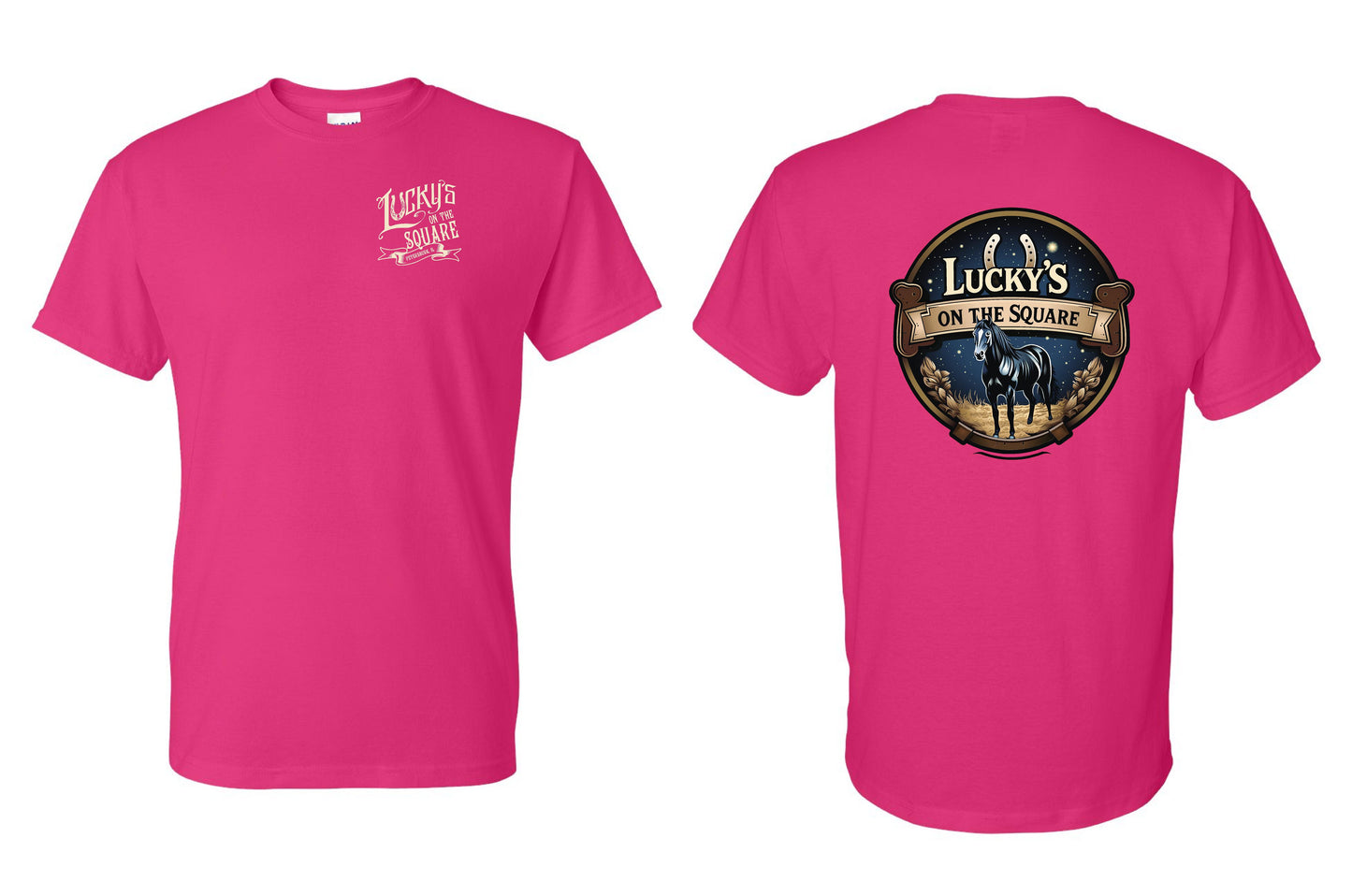 LUCKY'S ON THE SQUARE UNISEX TSHIRT (P.8000)