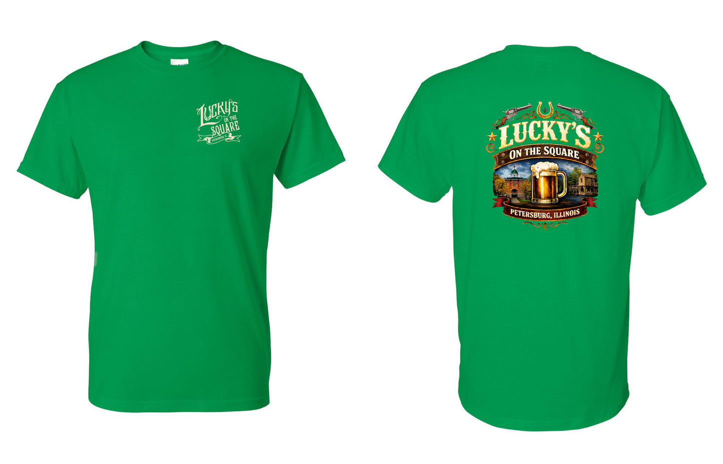 LUCKY'S ON THE SQUARE UNISEX TSHIRT (P.8000)