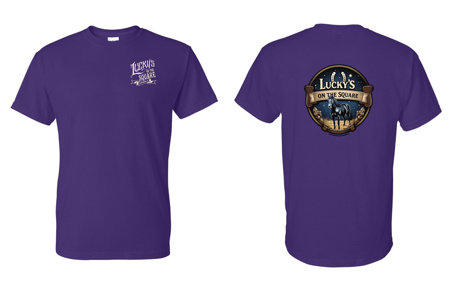 LUCKY'S ON THE SQUARE UNISEX TSHIRT (P.8000)