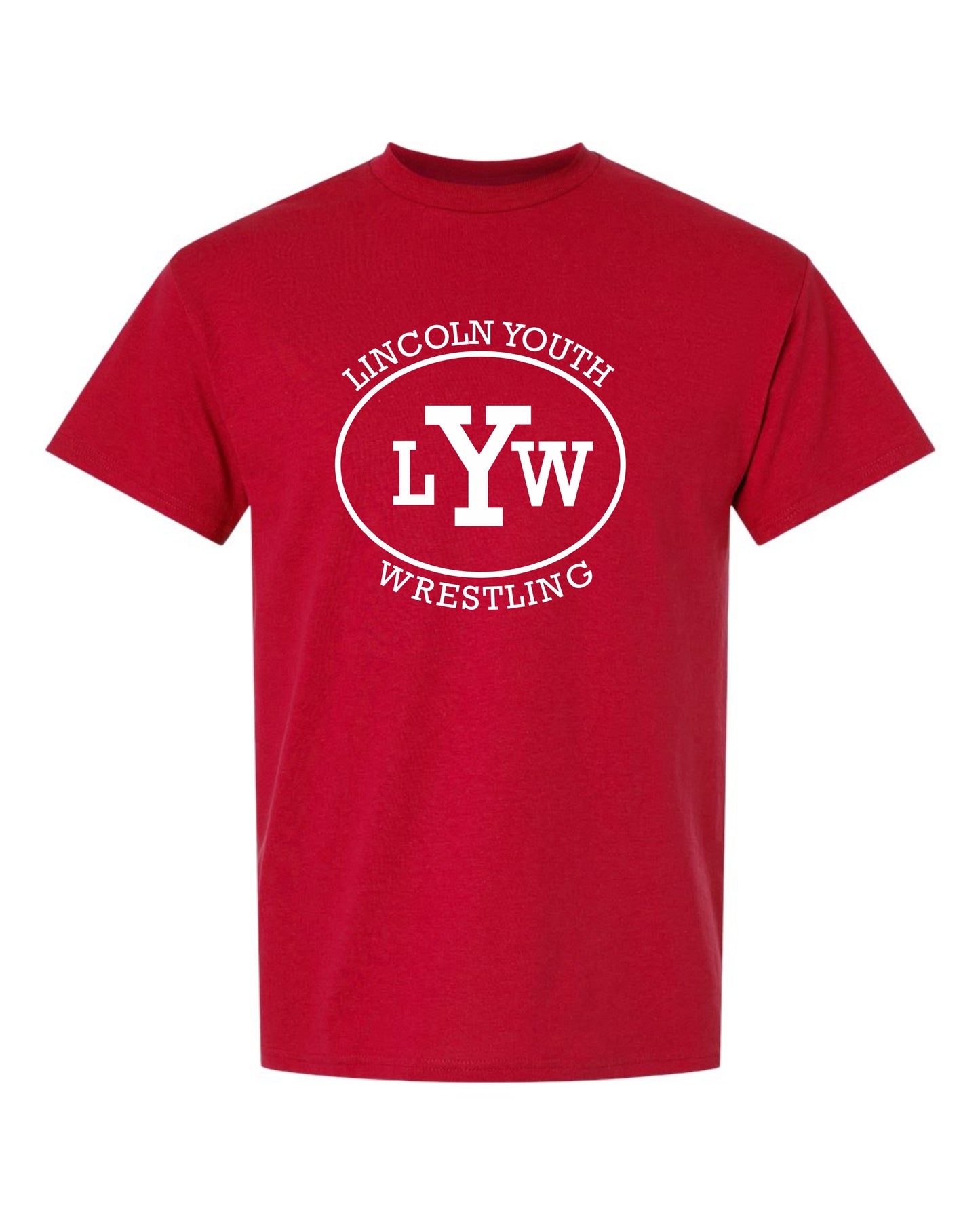 Lincoln Youth Wrestling RED COLLECTION UNISEX TSHIRT (P.8000/8000B)