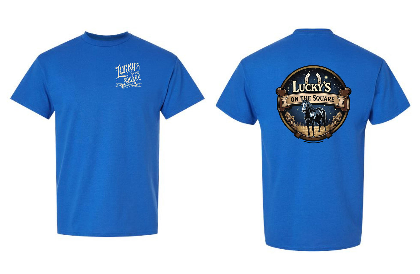 LUCKY'S ON THE SQUARE UNISEX TSHIRT (P.8000)