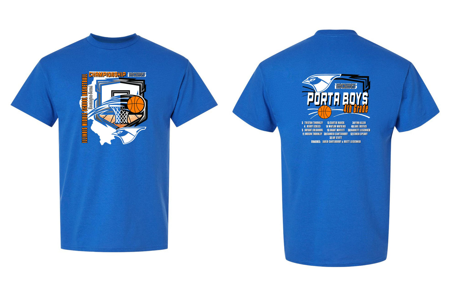 PORTA 4th Grade Boys Basketball Unisex T-Shirt (P.8000/8000B)