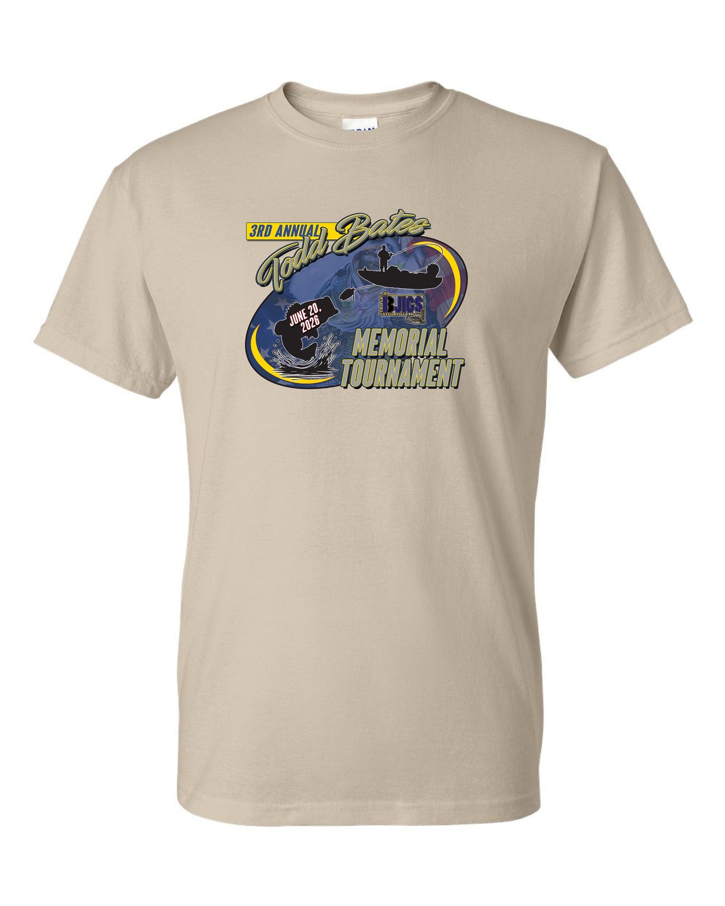 3rd Annual Todd Bates Memorial Tournament Gildan Unisex T-Shirt (P.8000/8000B)
